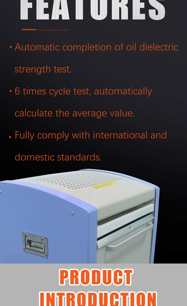 Automatic insulation oil lab equipment dielectric strength tester transformer dielectric oil bdv test equipment